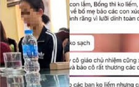 Xác minh thông tin một giáo viên bắt hàng chục em học sinh... liếm đất