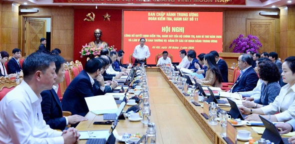 Bộ Chính trị kiểm tra, giám sát Ban Thường vụ Đảng ủy các Cơ quan Đảng Trung ương