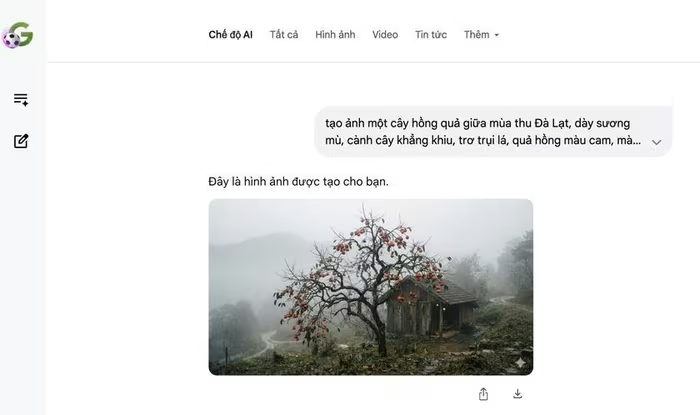 Chỉ cần gõ vài dòng trên Google, AI sẽ tự tạo hình ảnh miễn phí