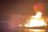Vụ tàu cá Quảng Bình bị cháy trên biển, nguyên nhân do bình ga phát nổ