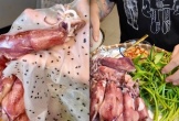 Đu trend ăn mực hấp cuốn rau muống sống, 1 TikToker bị đau bụng, dân mạng liền nghĩ ngay tới lý do này