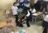 Phẫn nộ clip nữ sinh lớp 7 bị đánh 'hội đồng' ngay trên lớp học