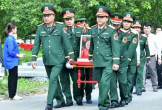 Truy điệu và an táng 2 hài cốt liệt sĩ
