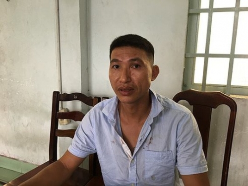 Nguyễn Quang Minh lúc mới bị bắt